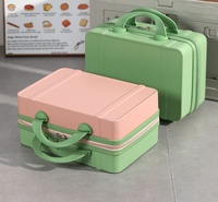 Vente en gros de boîtes à maquillage de 14 pouces, sacs de voyage pour cosmétiques, étuis imperméables, sacs à coque rigide pour femmes, organisateur de rangement, étui à cosmétiques