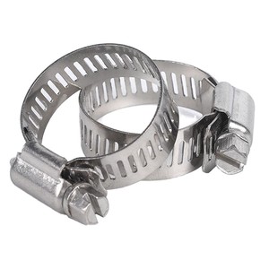 Steel Stepless Small <b>O</b> Type <b>Clip</b> Crimp Pinch Cinch Ring <b>Clip</b> Double 2 Ears Hose Clamp for High Pressure Tube - Product Image 2