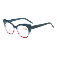 Lunettes de presbytie unisexe élégantes en acétate œil de chat, anti-lumière bleue, verres transparents, pour grands visages – Vente en gros directe usine Chine