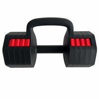 Haltères octogonaux réglables pour hommes, 25 lb, anti-roulement, 5-25 lb, ensemble de poids pour la maison avec poignée ergonomique antidérapante pour l'entraînement