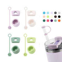 Nouveau personnalisé paille breloques Toppers paille Topper conseils couverture réutilisable paille à boire couvre pour gobelets Stanlyes tasse