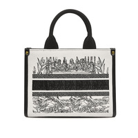 Toile Bible livre couverture sac fermeture éclair moraillon Portable sac à main voyage anti-poussière étui de protection à la mode Design cadeau
