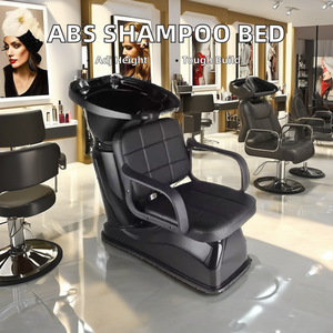 Lit de lavage moderne en ABS avec pompe métallique pour salons de beauté, salons de coiffure et applications spa - Product Image 2