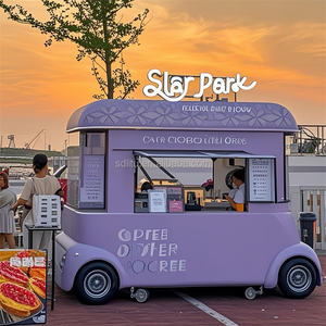 Gerobak Makanan Multifungsi Kustom dengan Dapur Lengkap untuk Jualan Es Krim, Hamburger, Kopi, dan Camilan - Product Image 3