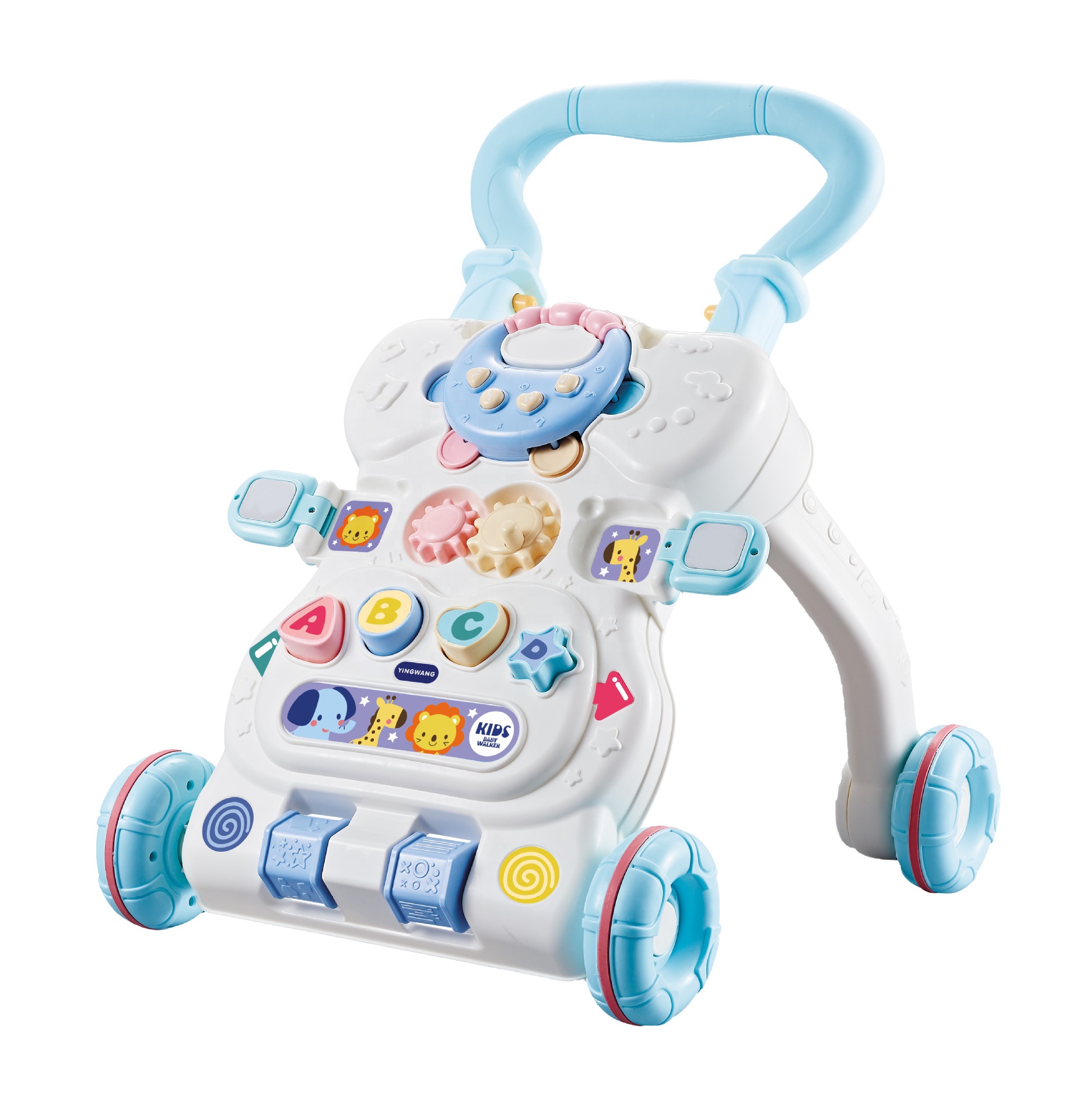 Shantou Chenghai Baby Walker с музыкальным элементом, пластиковая коляска для малышей, игрушка для обучения ходьбе