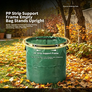 Sacs à déchets <span class=keywords><strong>de</strong></span> jardin en plastique robustes, grande capacité, économiques, pour feuilles tombées, déchets <span class=keywords><strong>de</strong></span> jardin, collecte <span class=keywords><strong>de</strong></span> débris - Product Image 2