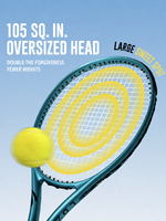 Raquette de tennis haut de gamme en fibre de carbone intégrale, cordage en nylon monobloc, grip G5, 100g+, pour joueurs intermédiaires et avancés, simples et doubles.