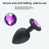 Jouets sexuels en silicone pour femmes, plug anal, couleurs noir, rouge, rose, rose vif, tailles petite et moyenne, plug anal, juguetes sexuales