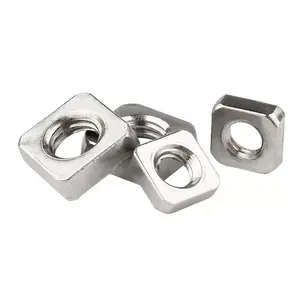 Customized Galvanized Stainless Steel Din 557 1/2 1/4 M3 M4 M5 M6 M8 Rectangle Square Nut 10-20 Days 1000 Pcs Accept JB