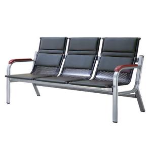 Sofá de Oficina Simple y Moderno, Sofá de Oficina Comercial para Tres Personas, Conjunto Combinado con Mesa de Centro - Product Image 2