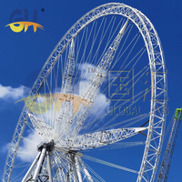 Grande Roue de 101 Mètres pour Parc d'Attractions, Fabrication Chinoise Professionnelle, Vente Directe des Fabricants, Équipement Thématique pour Luna Park