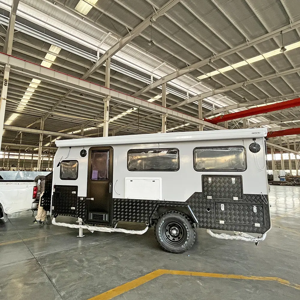 15FT Deslize Carro Rv Caravan off Road Camper Viagem Trailer
