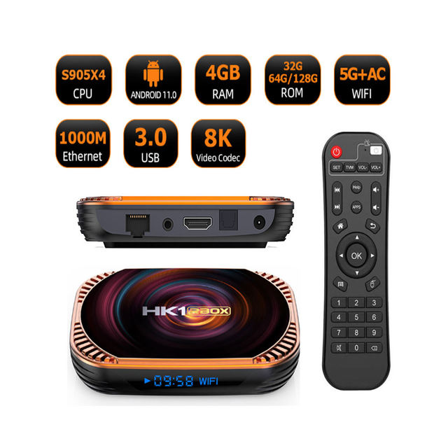 Factory Price 4K Android Smart TV Box 2.4G 5G Dual Band WiFi High Speed Set Top Box Network Streaming Media Player TV Box