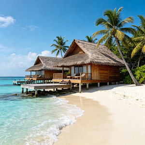 Casa de Playa Prefabricada de Madera Personalizada, Resistente al Sal, para Complejos Turísticos Costeros, Villa Vacacional de Madera Sólida Anticorrosiva para Proyectos de Resorts en Islas - Product Image 2