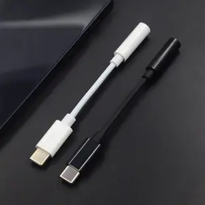 3.5 Jack Earphone For Type-c To 3.5mm AUX Headphones Adapter Audio Cable For All Mobile Phone