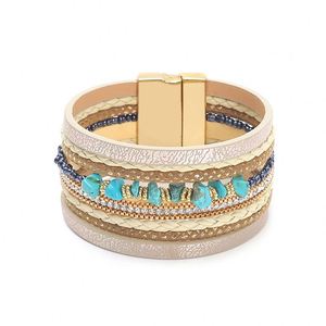 Handmade <b>Leather</b> <b>Bracelet</b> Source Factory China Bulk Order Discount Holiday Gift for Women ASTM Standard 316L - Product Image 5