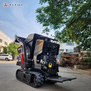 Mini-<span class=keywords><strong>dumper</strong></span> sur chenilles de 1 tonne, spécifications personnalisées, pour le transport sur chantier - Product Image 3