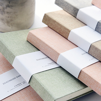 Fabricant chinois, livraison porte à porte, créez votre propre design, carnet A5 personnalisé pour enfants et étudiants, carnet en cuir, tissu, lin