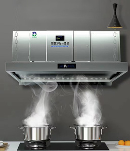 Ventless tất cả-trong-một nhà bếp mui xe với lọc tĩnh điện thông minh phạm vi mui xe làm sạch không khí trong nhà hàng nhà bếp tỷ lệ 98% - Product Image 1