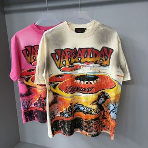 Camisetas de Verano para Hombre, Marca Nueva Vare, 100% Algodón, Manga Corta, Estilo Oversize, Diseño con Diamantes, Estilo Y2K, Personalizadas - Product Image 2