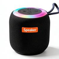 Altavoz Inalámbrico Portátil para Fiestas, Mini Subwoofer 309 con Luces LED RGB de Colores, para Exteriores, Compatible con Computadoras y Teléfonos Móviles, IPX-6
