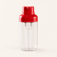 Bouteille double tube PET 500 ml (250+250) personnalisée avec impression couleur, nouveau style, double pompe, double compartiment, pour emballage de shampoing et lotion