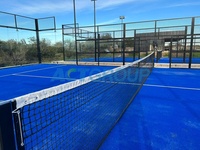 Terrain de padel panoramique professionnel 100x100x3mm, terrain de padel extérieur, cancha de padel