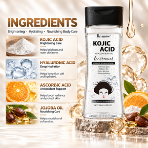 Aceite esencial orgánico natural para aclarar la piel del rostro y cuerpo, cuidado de la piel, elimina el acné, aceite de masaje corporal con ácido kójico para mujeres - Product Image 3