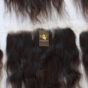 Mèches de cheveux naturels crépus bouclés, Deep wave, Lace Closure Frontal Transparent HD avec Temple brut, vendeurs - Product Image 6
