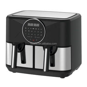 Aifa doppio cestino 9l 4.5L grande capacità di nuovo Design doppio friggitrice ad aria doppia due Zone <span class=keywords><strong>2</strong></span> cestello profondo caldo digitale friggitrice ad aria elettrica - Product Image 5
