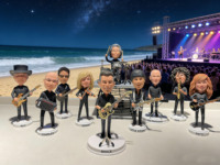 Personalized E Street Band Bobblehead Figurine Custom Bruce Springsteen Band Member Resin Collectible Gift for Music Lovers