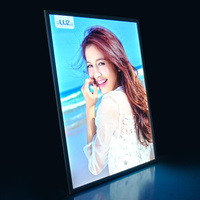 Cadre mural pour affiches 24 x 36, taille personnalisée, cadre LED 27x40 pour affiches de films, cadre à clipser, boîte à lumière, panneaux de menu, publicité