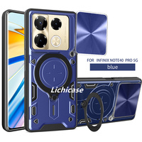 Étui de protection pour téléphone avec caméra coulissante de haute qualité Lichicase pour Infinix Note 40 Pro, coque rigide antichoc