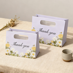 Sacchetto di <span class=keywords><strong>carta</strong></span> regalo stampato alla moda per banchetti nuziali borsa Souvenir stampata per festa di compleanno confezione regalo Logo personalizzazione - Product Image 2