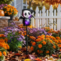 Lumière solaire de jardin d'Halloween IP65, éclairage LED solaire extérieur pour la décoration de la cour, du jardin, du patio, du chemin, éclairage de fête