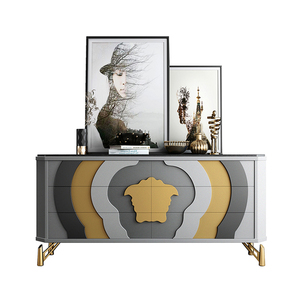 Buffet de salon convertible en bois massif de luxe moderne avec options personnalisables pour usage en villa - Product Image 5