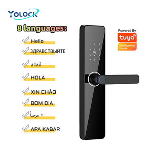 กุญแจล็อคโรงแรม YOLOCK ระบบปลดล็อคด้วยการ์ด Tuya กุญแจล็อคอัจฉริยะแบบทรงกระบอก สำหรับประตูอลูมิเนียม - Product Image 2