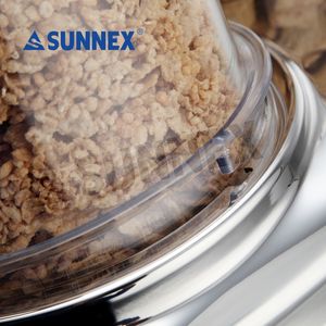 For Hot Food Display Wall Mounted Steel <b>Cereal</b> <b>Dispenser</b> 3ltr*3 Capacity Modern Design Restaurant & Hotel Use Bulk 3 Heads - Product Image 3