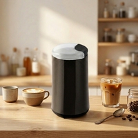 Moulin à café 50g, lame en acier inoxydable, machine électrique automatique portable pour la maison