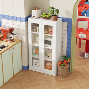 ארון בופה מודרני מפלדה עם דלתות זכוכית - Product Image 2