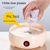 Cuiseur à œufs rapide de luxe, mini cuiseur électrique compact en acier inoxydable, cuiseur vapeur pour 7/14 œufs, pour usage domestique, boîtier en plastique