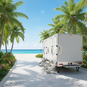 Baños y Duchas Móviles de Lujo VIP para Exteriores Públicos, Remolque Porta Inodoros, Baño Portátil - Product Image 1