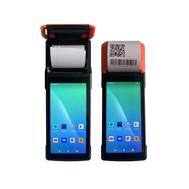 OEM 5.5 Inch Handheld Android NFC 4G Mobile Pos Machine with 58mm Thermal Printer H10P