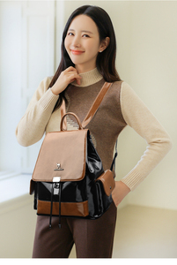 <span class=keywords><strong>Zaino</strong></span> in <span class=keywords><strong>Pelle</strong></span> PU Leggero e Impermeabile alla Moda per Donne, Grande Capacità, Multifunzionale, Borsa Estiva per Scuola, Viaggi e Uso Quotidiano - Product Image 6