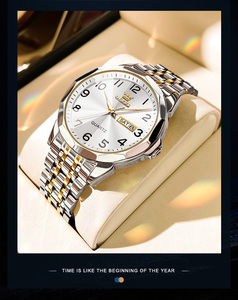 OLEVS 9970-<span class=keywords><strong>Montre</strong></span> à quartz <span class=keywords><strong>pour</strong></span> <span class=keywords><strong>homme</strong></span>, mode, simple, en acier inoxydable, étanche, chic - Product Image 6