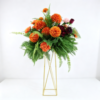 Rosa-Weiße Rosenblüten-Kugel als Tischdekoration, Hochwertige Künstliche Pomander-Kugel für Hochzeitsgang-Dekoration
