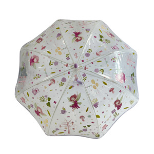 Parapluie pour enfants à 6 baleines avec poignée en J - Design champêtre en fibre de verre, diamètre ouvert 87 cm - Product Image 5