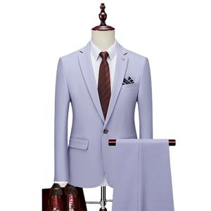 Pak Heren Tweedelige Zakelijke Professionele Formele Kleine Pak Koreaanse Versie Slim-Fit Beste <span class=keywords><strong>Man</strong></span> Bruidegom Trouwjurk - Product Image 1