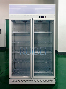 Réfrigérateur vertical à porte vitrée pour boissons énergisantes avec refroidissement par ventilateur, affichage commercial du Guangdong - Product Image 4
