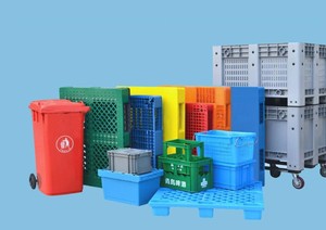 กล่องเก็บผักผลไม้ตาข่ายแบบพับได้พร้อมที่จับตะกร้าเก็บผักผลไม้พลาสติกพลาสติกขนาดเล็ก-5L 600x400 X220มม - Product Image 6